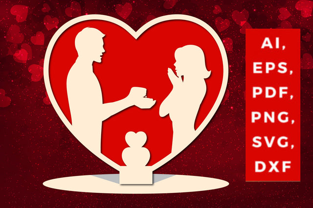 Valentine’s multi-layer heart stand SVG SVG MD JOYNAL ABDIN 