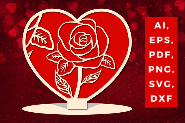 Valentine’s multi-layer heart stand SVG SVG MD JOYNAL ABDIN 