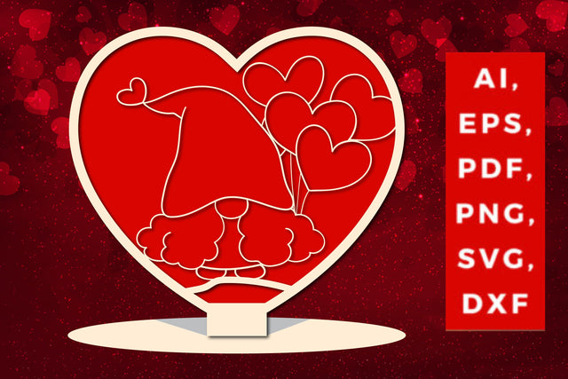 Valentine’s multi-layer heart stand SVG SVG MD JOYNAL ABDIN 