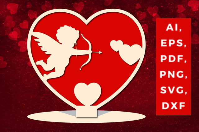 Valentine’s multi-layer heart stand SVG SVG MD JOYNAL ABDIN 