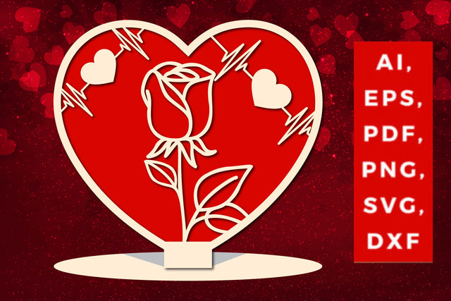 Valentine’s multi-layer heart stand SVG SVG MD JOYNAL ABDIN 