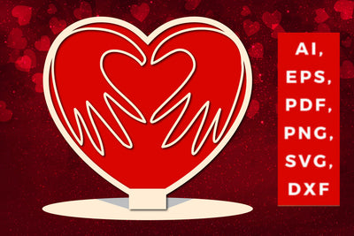 Valentine’s multi-layer heart stand SVG SVG MD JOYNAL ABDIN 