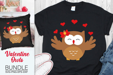 Valentine's Owls Bundle Svg, Valentine's Day Svg, Owls Svg SVG SvgMonkeys 