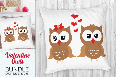 Valentine's Owls Bundle Svg, Valentine's Day Svg, Owls Svg SVG SvgMonkeys 