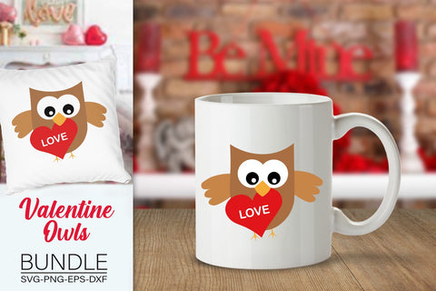 Valentine's Owls Bundle Svg, Valentine's Day Svg, Owls Svg SVG SvgMonkeys 