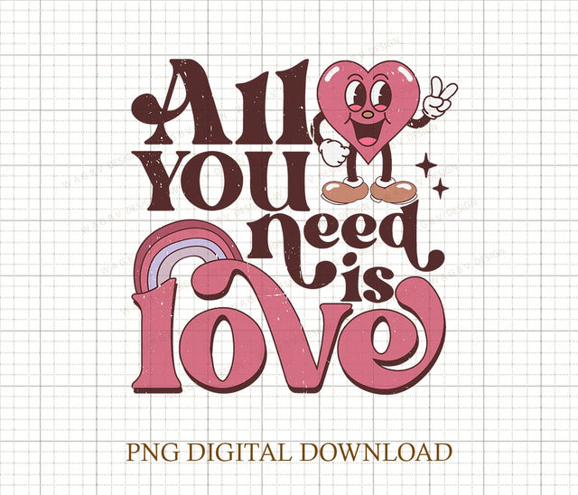 Valentines Png Sublimation Hippie Valentines PNG Design Sublimation DiamondDesign 