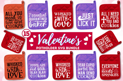 Valentines Pot Holder SVG Bundle SVG Regulrcrative 