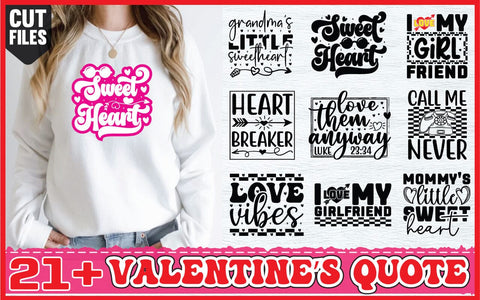 valentine's quote svg design bundle, happy valentine day, my heart, love SVG sk.swapon Roy 