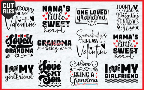 valentine's quote svg design bundle, happy valentine day, my heart, love SVG sk.swapon Roy 