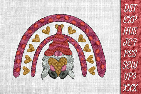 Valentines Rainbow Embroidery Designs Embroidery/Applique DESIGNS SvgOcean 