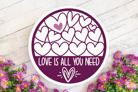 Valentines Round Sign Bundle - Valentine's Day SVG Bundle SVG Old Market 