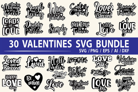 Valentines Sticker SVG Bundle SVG nirmal108roy 