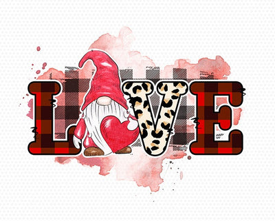 Valentine's Sublimation Graphics, Gnomes Valentine Day love Sublimation Design Digital Download Sublimation SVGoriginalcreations 