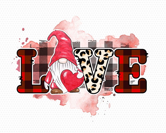Valentine's Sublimation Graphics, Gnomes Valentine Day love Sublimation Design Digital Download Sublimation SVGoriginalcreations 