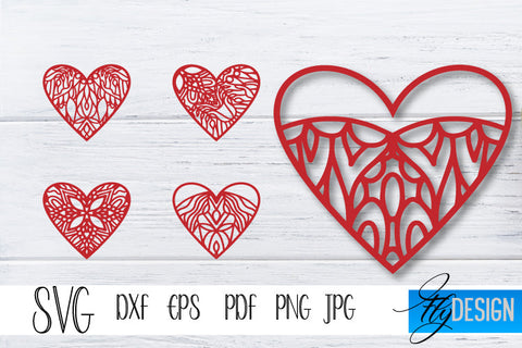 Valentines SVG big bundle. Valentines Day SVG. Mandala Heart. SVG Fly Design