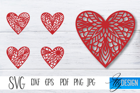 Valentines SVG big bundle. Valentines Day SVG. Mandala Heart. SVG Fly Design