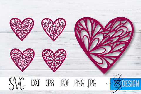 Valentines SVG big bundle. Valentines Day SVG. Mandala Heart. SVG Fly Design