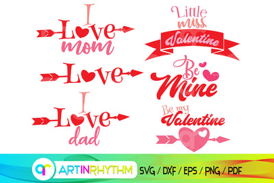 valentines svg bundle, happy valentine's day, valentines svg, be my valentine, be mine, little miss valentine SVG Artinrhythm shop 