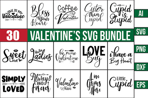 Valentines SVG Bundle, Love SVG, Vol 4 SVG orpitasn 