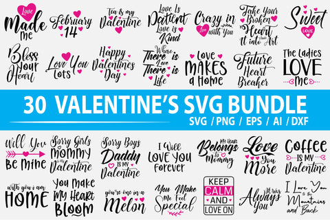 Valentines SVG Bundle SVG nirmal108roy 