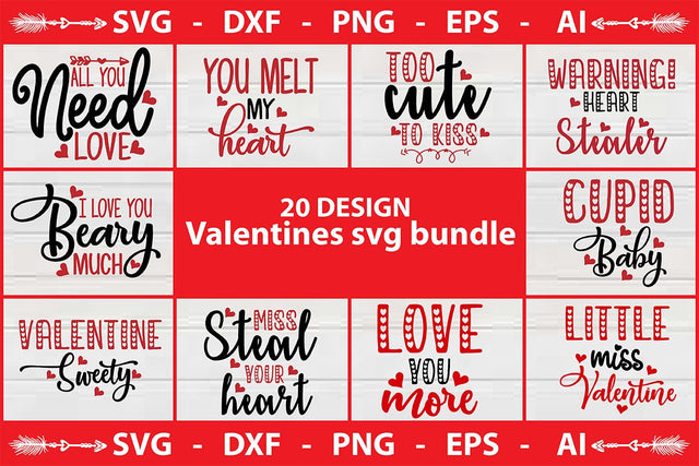 Valentines Svg Bundle SVG shah alam 