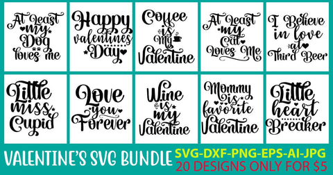Valentine's SVG Bundle SVG Syaman 