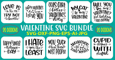 Valentine's SVG Bundle SVG Syaman 