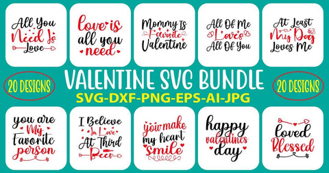 Valentine's SVG Bundle SVG Syaman 