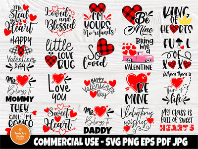 Valentine's SVG Bundle | Valentines Svg | Love Svg | Valentines cut files | Cut Files for Crafters | Cricut and Silhouette files | Heart Svg SVG TonisArtStudio 