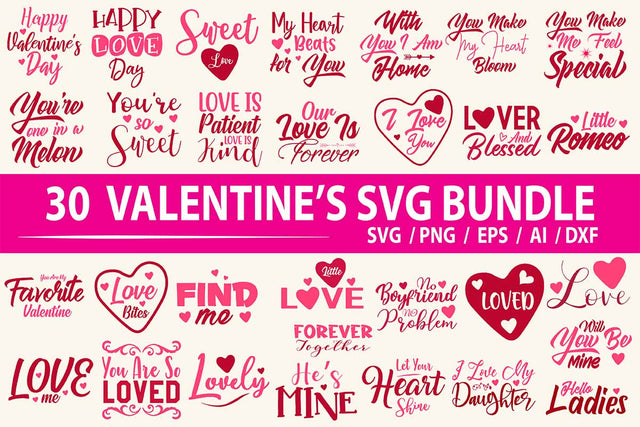 Valentines SVG Bundle, Vol 1 SVG nirmal108roy 