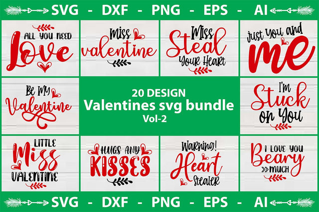 Valentines Svg Bundle Vol-2 SVG shah alam 