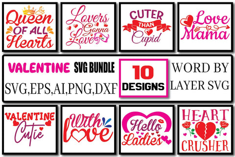 Valentines SVG Bundle Vol. 4 SVG Craftlabsvg24 