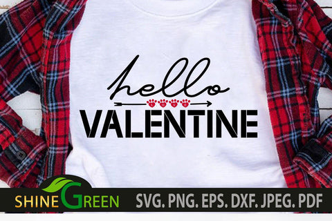 Valentines SVG Bundle with Dog, Cat Paws for Pet Lovers Plaid SVG Shine Green Art 
