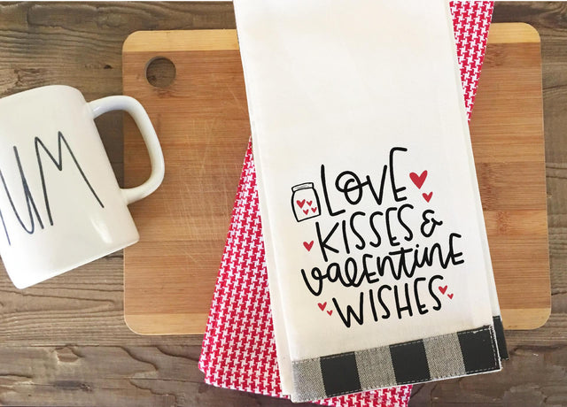 Valentines SVG | Love Kisses and Valentine Wishes So Fontsy Design Shop 