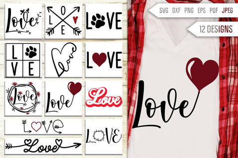 Valentines Svg Mega Bundle. Valentine's Day Svg Bundle. Valentine Quotes Svg. Funny Valentine's Day Designs. Love Svg. Valentine's dxf eps SVG Mint And Beer Creations 