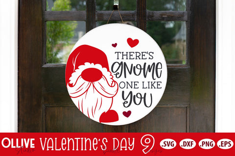 Valentines SVG Signs Bundle | Valentine's Day Gnome SVG SVG Ollive Studio 