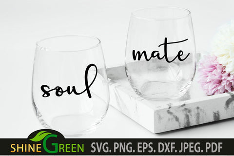 Valentines SVG - Soul Mate Couple T-Shirt SVG Shine Green Art 