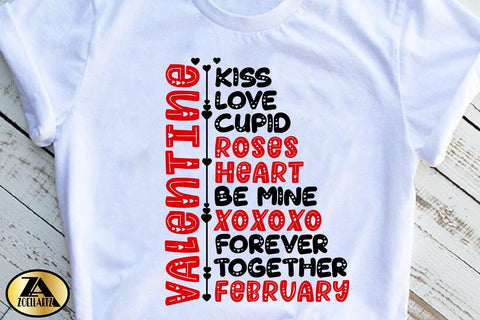Valentines SVG Valentine Sign SVG Valentine Word Art SVG SVG zoellartz 