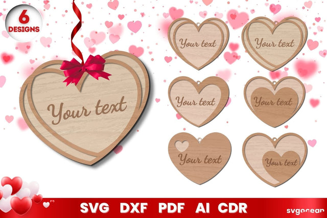 Valentines Tags | Laser Cut Gift | Glowforge SVG SvgOcean 