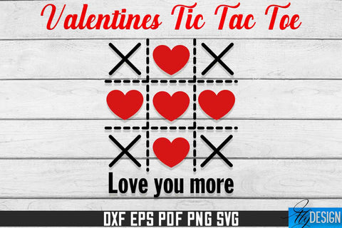 Valentines Tic Tac Toe SVG | Game SVG Design | CNC Files SVG Fly Design 