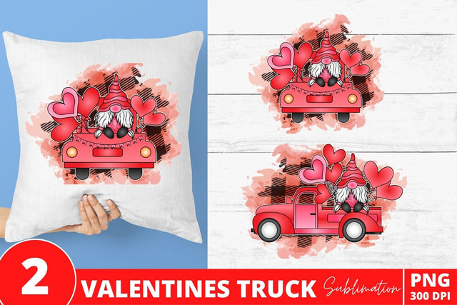 Valentines Truck Sublimation Bundle Sublimation SvgOcean 