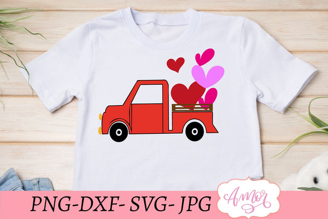 Valentines truck SVG, love truck SVG SVG Amorclipart 