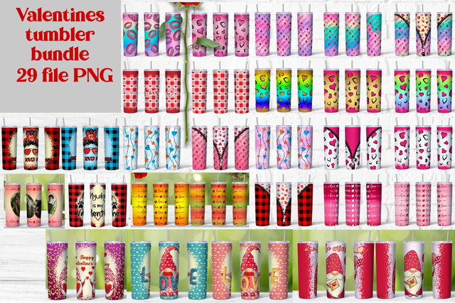 Valentines tumbler bundle | Valentines day tumbler wrap Sublimation Svetana Studio 