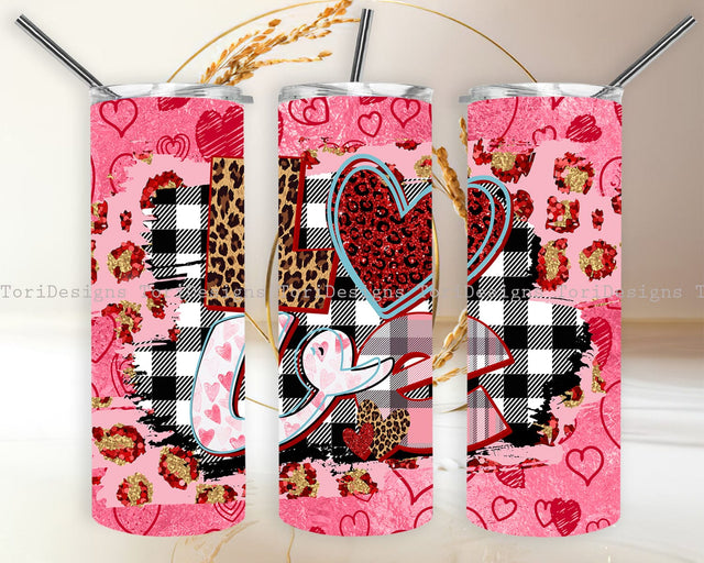 Valentines Tumbler PNG Sublimation Design Sublimation ToriDesigns 