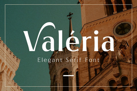 Valeria - Elegant Serif Font Arterfak Project 