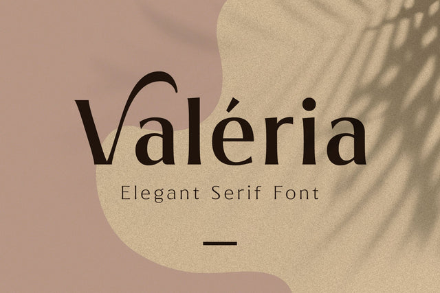 Valeria - Elegant Serif Font Arterfak Project 
