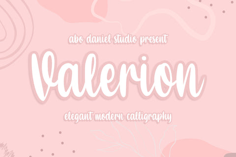 Valerion Font Abo Daniel Studio 