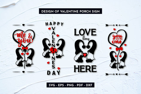 Valintines day Porch sign.. Valentine gnomes. SVG, PNG SVG Angelina Semenova 