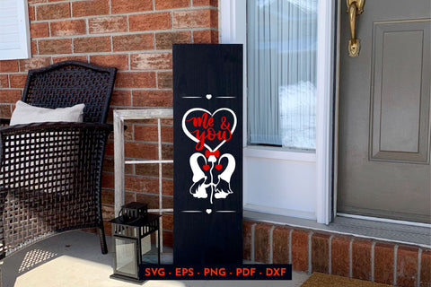 Valintines day. Valentine gnomes. Porch sign. SVG, PNG SVG Angelina Semenova 