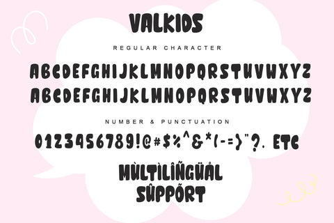 Valkids Font Letterara 